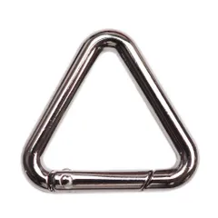 【1個】三角カラビナ/三角カン トライアングルカラビナ 【大サイズ】5色展開  アクセサリー部品　キーリング/キーホルダー srk51s【makuzo shop】