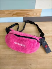 ニューバランス◆レディース ウエストポーチ ボディーバッグ ボア ピンク