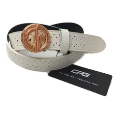 CPG GOLF - DESIGN LOGO BELT/デザインロゴベルト (ベージュ
