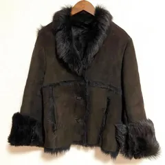 【カールドノヒュー】イギリス製/ムートンライダースジャケット【美品】 KARL DONOGHUE（カールドノヒュー） レディース｜biglietta