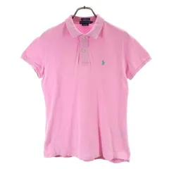 ラルフローレン 半袖 ポロシャツ L ピンク系 RALPH LAUREN ロゴ刺繍 レディース 【中古】  【230426】