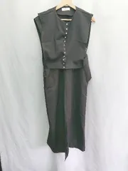 ◇ ⊂ Shelly island　シェリーアイランド ショートジレベスト ロングワンピース サイズM ブラック系 レディース E  【1505220008540】