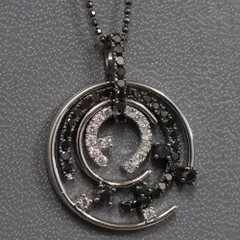 2025年最新】K18WGブラックダイヤモンドネックレスの人気アイテム  