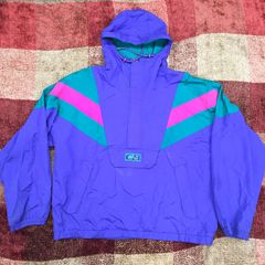 FREE　CBspurts ナイロンパーカー 薄紫　輸入　古着