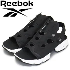 Reebok (リーボック) 100202019 INSTAPUMP FURY SANDAL ZIP インスタポンプフューリー サンダル ジップ コアブラック/フットウェアホワイト RB128 25.0cm