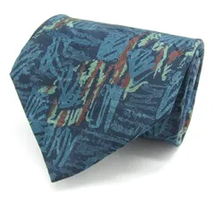 ピエールカルダン ブランド ネクタイ シルク 総柄 PO メンズ ネイビー Pierre Cardin 【中古】