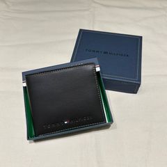 未使用【TOMMY HILFIGER トミーヒルフィガー】財布 ブラウン レザー メンズ 二つ折り財布 箱あり