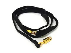 ■美品■ Salvatore Ferragamo フェラガモ ナイロンキャンバス バッグ用 ショルダーストラップ 斜め掛け ブラック系 BS0498