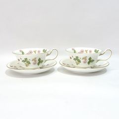 Wedgwood ワイルドストロベリー スープカップ＆ソーサー 2客 - メルカリ