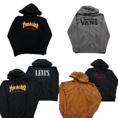 古着卸 まとめ売り ブランドMIX パーカー スウェット 6枚セット (メンズ XS /S ) バンズ リーバイス スラッシャー 中古 古着 NB1807