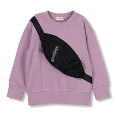 branshes ブランシェス 長袖 トレーナー  ショルダーバッグ風 パープル 110