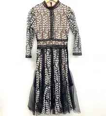 ✨新品未使用✨ FhiranFushi 豪華刺繍シアーロングワンピース　サイズM　ドレス