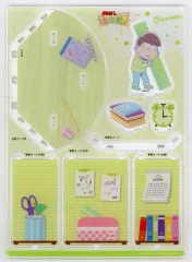 【中古】アクリルスタンド・アクリルパネル チョロ松 アクリルアートスタンド 「おそ松さん キャラポップストア ～文具松さん～」