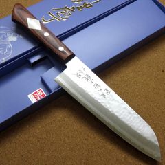 ☆新品送料込☆堺正孝ゴールド鋼本割込牛刀包丁180mm口金付マホガニー