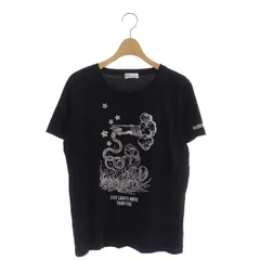 M実寸をご参考ください新品 VIA VALENTINO ロゴ刺繍 モックネック 半袖Tシャツ 黒/M