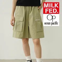 ミルクフェド 水着 ラッシュガード パンツ MILKFED OP CARGO SHORTS 103252031003 ラッシュガードパンツ レディース オフホワイト オリーブ 緑 ショートパンツ ハーフパンツ カーゴパンツ オーシャンパシフィック op