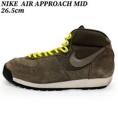 NIKE スニーカー ナイキ エア アプローチ ミッド カーキ 26.5cm NIKE AIR APPROACH MID 330081-200 トレッキング カジュアル 中古品 ユーズド 匿名配送 日本国内流通の正規品です アメリカ ブランド 復刻 年代