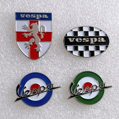 Vespa ベスパ ピンバッジ - Mod Target ターゲットマーク / Mods モッズ / セント・ジョージ・クロス 盾