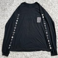極美品】クロムハーツ 刺繍リブTシャツ ダガー クロス ブラック M 