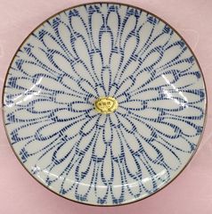 有田焼　菊花文様の皿５枚組　直径約16cm　肥前哲三郎窯