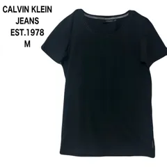 CALVIN KLEIN JEANS EST.1978 カルバンクライン ジーンズ　エスタブリッシュ　半袖Tシャツ　無地Tシャツ　M