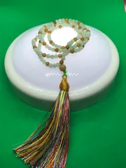 天然A翡翠 4mm多宝ネックレス2571-1/2