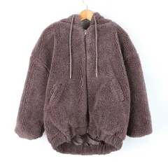 グレイル ブルゾン ジャケット ボアフリース 無地 アウター   レディース Fサイズ パープル GRAIL 【中古】