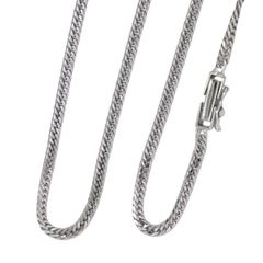 本物 キヘイ 喜平 6面 ダブル 750 K18 WG ネックレス ペンダント ホワイトゴールド アクセサリー ジュエリー 中古 【フォロー割】