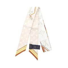 ルイ・ヴィトン LOUIS VUITTON スカーフ バンドーBB アルティメット ベージュクレール シルク スカーフ レディース Used A