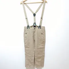 廃盤!!レア!!確実正規品◎【DIESEL】ディーゼル サスペンダー ベルト付き ワーク パンツ チノパン オーバーオール サロペット リネン混合 ディーゼルジャパン㈱ ベージュ レディース ｗ23 /M34811j