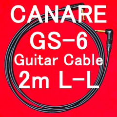 CANARE GS-6 Guitar Cable with Neutrik Gold Plated Plug LL 2m