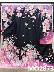 モデル振袖 押切もえ 金通し 刺繍 金彩 紋意匠 身丈170cm MO2832