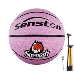 【特価商品】バスケットボール競技トレーニング、ポンプ付き 屋内と屋外のバスケットボール，子供とティーンエイジャー 3号5号6号7号、 バスケットボール Senston