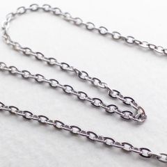 ＊1m切り売り＊ ステンレスチェーン 小豆 フラットオーバル 1.3mm幅 アズキチェーン ch022