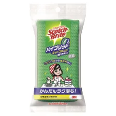 （まとめ買い）スリーエム ハイブリッドネットスポンジグリーン HBNT-75G 【10個セット】