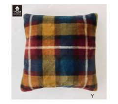 TAUKO チェックファースクエアクッション