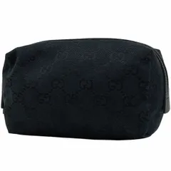 GUCCI ブラックレザーポーチ 総柄 29595 203887 GG メイク 2025年最新】GUCCI 29595の人気アイテム - メルカリ