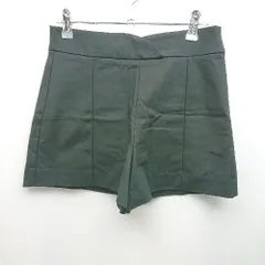 ◇ ZARA Trafaluc カジュアル シンプル 無地 着回し サイドファスナー ショートパンツ サイズM ブラック レディース E  【1310130029093】