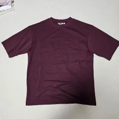UNIQLO(ユニクロ) エアリズム コットン オーバーサイズ クルーネック Tシャツ ワイン M サイズ 出品