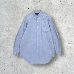 90s 00s ヴィンテージ Ralph Lauren ( YARMOUTH ) ビッグサイズ ボタンダウン 長袖 オックスフォードシャツ 16-33