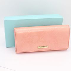 S*s様 皇居 長財布 菊の御門 二つ折り ベビーピンク 桃色 牛革 箱付き
