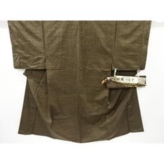 【Sランク未使用品】白鷹つむぎ 特上別誂　高島屋謹製　男物正絹アンサンブル　仕立て上がり・仕付け付きのサムネイル