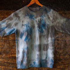 天然墨染✖️藍染TシャツA09