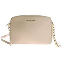MICHAEL KORS (マイケルコース) チェーンショルダーバッグ ベージュ PVC レザー ゴールド金具