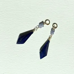 ラピスラズリ＆タンザナイトのチャーム【14kgf】