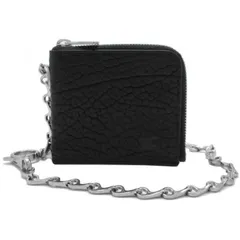 バーバリー スリム財布 VIA MANZONI L字 スリム チェーン ウォレット カードケース 薄型 8075607 BLACK (ブラック) アウトレット メンズ