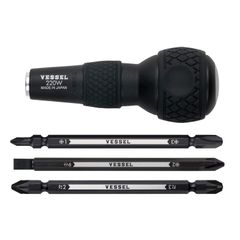 【新着商品】ボールグリップ差替ドライバーセット ベッセル(VESSEL) 220W-3