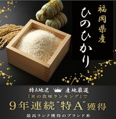 令和4年産新米 福岡県産ひのひかり 白米10kg おすすめ ヒノヒカリ 送料無料