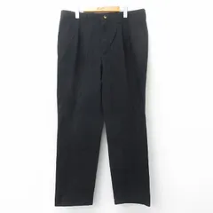 W38/古着 ラングラー パンツ メンズ コットン 黒 ブラック 25may22 中古 ボトムス ロング