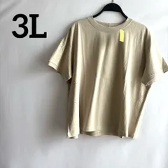 訳あり新品未使用タグ付き3L大きいサイズ綿100%半袖Tシャツトップス無地